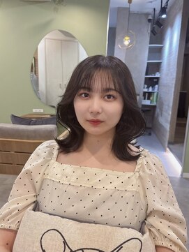 メイ 池袋(mei) くびれヘア/オルチャン/韓国ヘア/ブルーブラック/セミディ