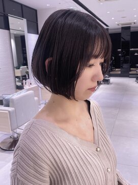 ステア ケース(stair case) ナチュラル内巻きボブ顔まわり小顔カット髪質改善トリートメント