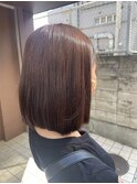 ブリーチなし+透明感ブラウン