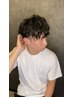 【新規:平日限定◎パーマコース】メンズカット40分+パーマ90分◇￥9900→￥9000