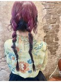 おさげアレンジ