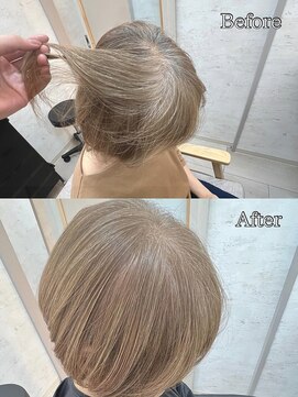 エクラート ミリア 船橋(ECLART milia) 《魅せるグレイヘア》白髪ぼかしカラー/白髪染め[船橋]