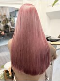 【白石】ペールピンク/ハイトーン/ブリーチカラー/暖色/原宿