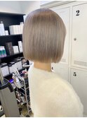 ボブ白髪染め白髪ぼかしブリーチなしダブルカラー下北沢