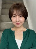 ショートカット/髪質改善縮毛矯正白髪ぼかしレイヤーカラーボブ