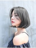 20代30代40代　黒髪透明感サイドバング大人ボブ＃66