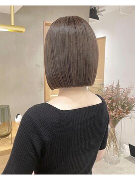 ローレン(LOREN) 黒髪/ボブルフ/ネビージュ/小顔/ワンレン/栄/髪質改善/前髪