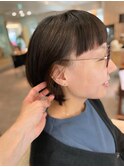 本八幡×前髪カット×イヤリングカラー×ショートボブ
