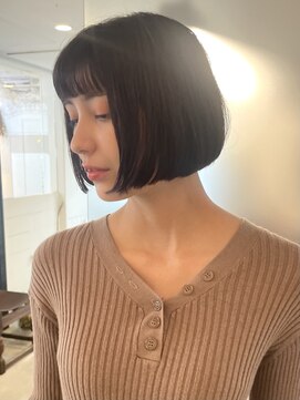 トリコ アヴェダ ららテラス北綾瀬(tricot AVEDA) 切りっぱなしボブ/ショートボブ/似合わせボブ/ミニボブ/北綾瀬