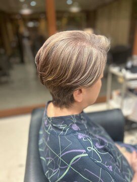 ユウヘアー 本山店(U Hair) 白髪活かしハイライトカラー！