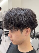 ビカムメンズヘアー 栄店(become men's hair)&nbsp;くるっとしない無造作シャドウパーマ/名古屋/栄