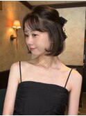 ☆【春日】オリーブグレー/ボブ/ココアベージュ/黒髪/小顔121