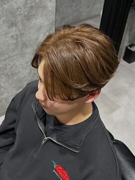 メンズセンターパート/ベージュカラー