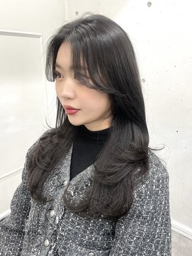 シーン(seen) 【グレージュ×レイヤーカット】くびレイヤーハッシュカット