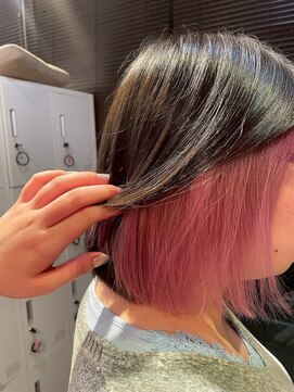 ヘアーリゾートガーデン 南柏店(Hair Resort Garden) インナーカラー×ホワイトピンク【南柏/ブリーチ/髪質改善】
