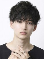 ヘッドストック 大和八木店(HEAD STOCK)&nbsp;波巻きシャドウパーマ縦落ちメンズパーマウルフパーマ眉毛