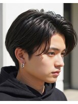 フレイムス ヘアアンドリラックス 吉川店(Frames hair&relax) 艶×毛流れ◎大人アップバング♪【吉川・吉川美南】