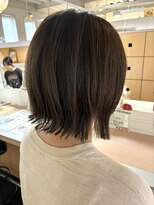 キャパジャストヘアー(CAPA just hair) 外ハネくびれミディ × ナチュラルブラウン