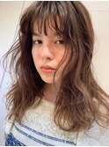 透明感カラー×ゆるウェーブ