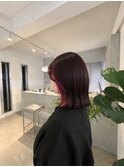 《face flaming × cherry pink× bob》