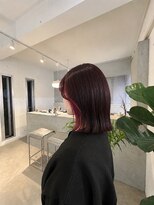 アミエ(AMIE)&nbsp;《face flaming × cherry pink× bob》