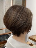 ショート/ショートボブ/大人ショート/白髪染め/レディース40代