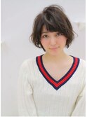 40代にオススメ!耳掛け小顔ショートボブ 担当山下