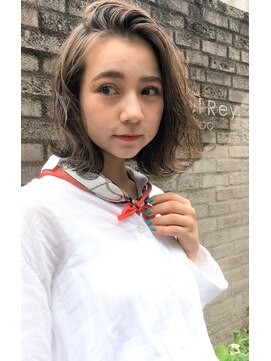 リマ(RIMA) 【RIMA】 外国人風☆カジュアルな質感ミディアム×グレージュAsh