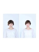 小顔補正立体カット