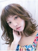 ラフかわなミディアムボブ
