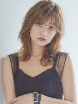 フォンズ(FONS) オシャレくびれシルエット ウルフレイヤー　エアリーミディ