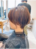 ふわっと丸みショートボブ