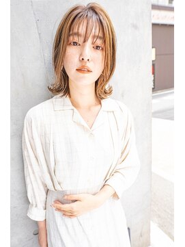 クラン(clan) マロンベージュ/Aラインボブ/ドレスヘア/かきあげロング