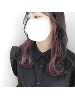 デコヘアーフラッペ(DECO HAIR frappe) インナーカラー イヤリングカラー ピンクカラー