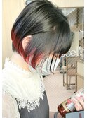 ショート× 裾グラデーション