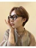 センターパートマッシュショート【成増美容室】