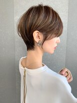 ロンドエニカ 大宮(Lond enika)&nbsp;大人ガーリー/チョコレート×前髪/小顔ショート[大宮]