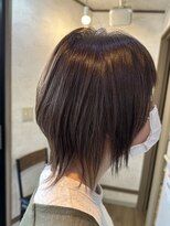 ヘアーリゾートガーデンバイトロント 船橋法典店(Hair Resort Garden by Toronto)&nbsp;ウルフボブ×アッシュブラウン【船橋、西船橋、市川大野、塚田】