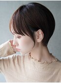 ショートカット×ひし形ショートボブ×前髪あり20代30代40代 s03