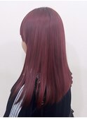 |派手髪カシスレッド|