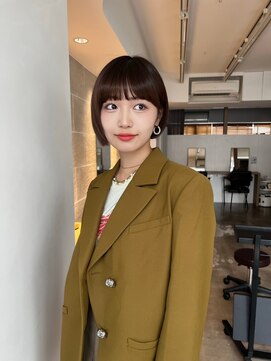 サンド 鹿児島中央(sand) 黒髪/グレーベージュ/レイヤーロング/前髪パーマ[鹿児島中央駅]