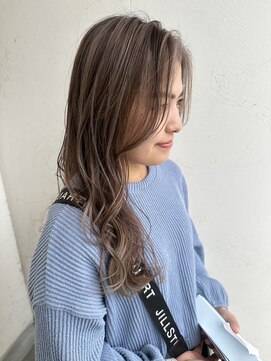 ジュエ ヘアー デザイン(Jue hair design) ハイライトたっぷりホワイトベージュカラー