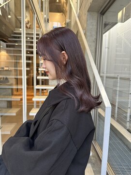 ローウェ 表参道(Louwe) ラベンダーピンク/顔まわりカット