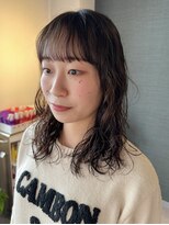 アム(amu)&nbsp;【パーマヘア】ミディアムレイヤー×ミディアムパーマ