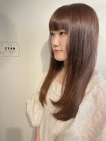 シアン(cyan.)&nbsp;顔周りレイヤー/シアーベージュ