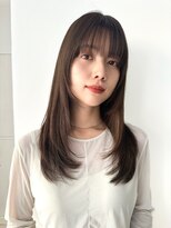 ガーデンヨコハマエスト(GARDEN YOKOHAMA est)&nbsp;オリーブベージュ　グレージュ　レイヤーカット　顔周りカット