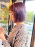 20代30代大人可愛い透明感ピンクバイオレット