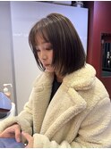 透明感髪質改善ベージュダブルカラーミルクティーグレージュ