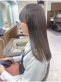 ブリーチなしアッシュベージュカラー