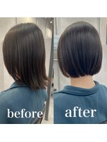 ヘアサロン ドットプラス 町田店(dot. plus)&nbsp;【市井友佳子】小顔似合わせカット大人ボブ朝楽ボブ